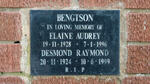 BENGTSON Desmond Raymond 1924-1999 & Elaine Audrey 1928-1996