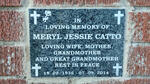 CATTO Meryl Jessie 1936-2014