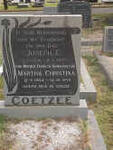 COETZEE Joseph E. ?-? & Martha Christina SMITH ?-?