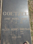 COETZEE Pieter Andries Christiaan 1897-1975 & Annie Muriel Joyce 1910-1962