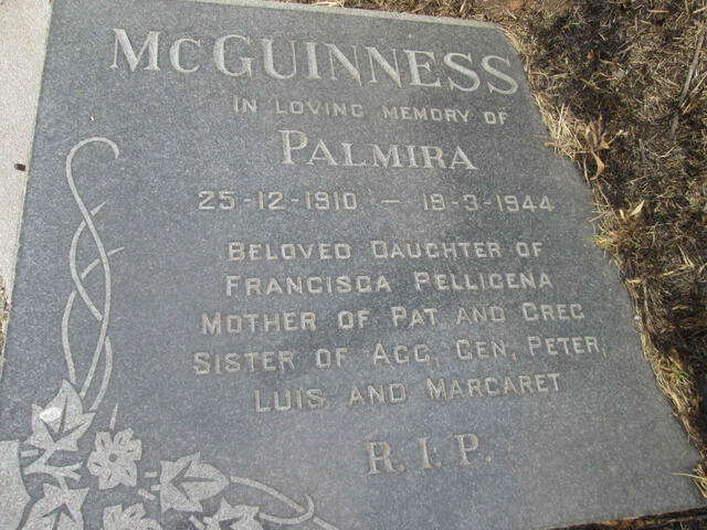 McGUINNESS Palmira 1910-1944
