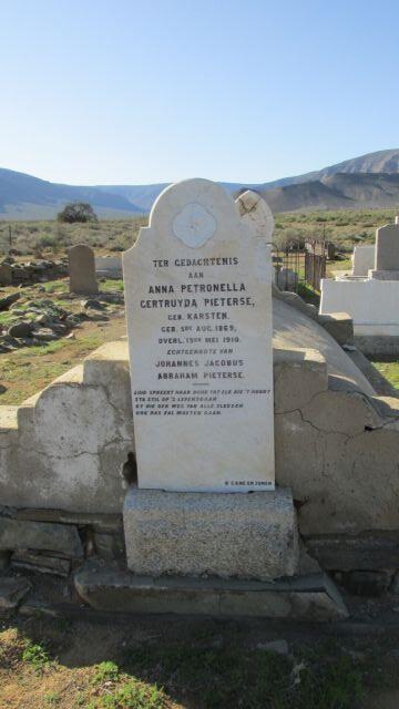 PIETERSE Anna Petronella Gertruyda nee KARSTEN 1869-1910