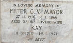 MAYOR Peter G.V. 1916-1966 & Kay 1910-1971