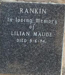RANKIN Lilian Maude -1974