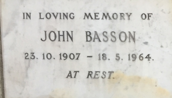 BASSON John 1907-1964