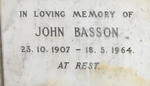 BASSON John 1907-1964
