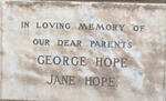 HOPE George & Jane