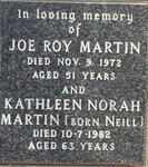 MARTIN Joe Roy -1972 & Kathleen Norah NEILL -1982