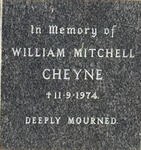 CHEYNE William Mitchell -1974