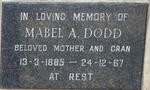 DODD Mabel A. 1885-1967
