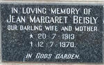 BEISLY Jean Margaret 1913-1970