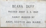 DUFF Beana -1967