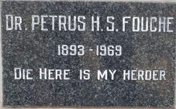 FOUCHE Petrus H.S. 1893-1969