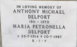 DELPORT Anthony Michael 1911-1970 & Maria Petronella 1914-1987