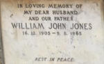 JONES William John 1905-1965