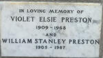 PRESTON William Stanley 1905-1987 & Violet Elsie 1909-1968