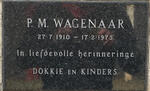 WAGENAAR P.M. 1910-1973