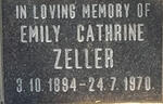 ZELLER Emily Cathrine 1894-1970