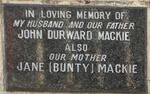 MACKIE John Durward & Jane
