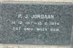 JORDAAN P.J. 1917-1976