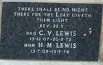 LEWIS C.V. 1907-1972 & H.M. 1909-1978