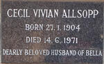 ALLSOPP Cecil Vivian 1904-1971