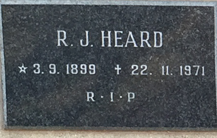 HEARD R.J. 1899-1971
