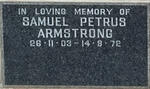 ARMSTRONG Samuel Petrus 1903-1972