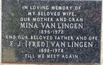 LINGEN F.J., van 1898-1978 & Mina 1895-1972