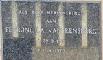 RENSBURG Petronella, van 1921-1973