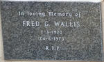 WALLIS Fred G. 1920-1973