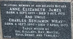 WRAY Charles Benjamin 1895-1973 :: JAMES Anne Elizabeth 1895-1973