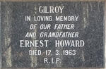 GILROY Ernest Howard -1963