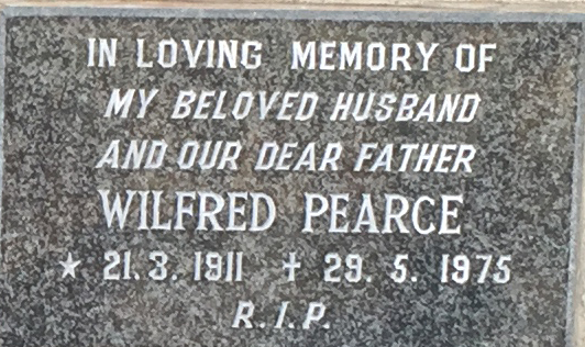 PEARCE Wilfred 1911-1975