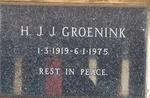 GROENINK H.J.J. 1919-1975