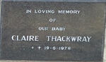 THACKWRAY Claire 1978-1978