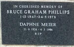 MEIER Daphne 1926-1996 :: PHILLIPS Bruce Graham 1947-1978