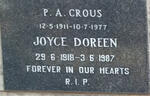 CROUS P.A. 1911-1977 & Joyce Doreen 1918-1987