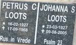 LOOTS Petrus C. 1927-1968 & Johanna S. 1927-2005