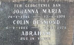ABRAHAM Johanna Maria 1946-1978 :: ABRAHAM Colin Desmond 1966-1978