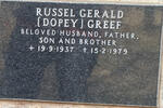 GREEF Russel Gerald 1937-1979