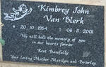 BLERK Kimbrey John, van 1954-2001