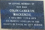 MACKENZIE Colin Cameron 1925-1978