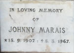 MARAIS Johnny 1907-1967