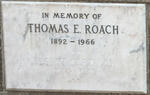 ROACH Thomas E. 1892-1966 & Elsbet S. 1892-1978