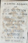 WATERSON James Francis 1888-1966 & Flo 1892-1964