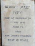 IVEY Bernice Mary -1962
