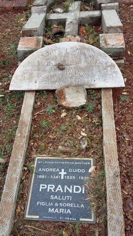 PRANDI Andrea 1881-1940 :: PRANDI Guido 1925-1939