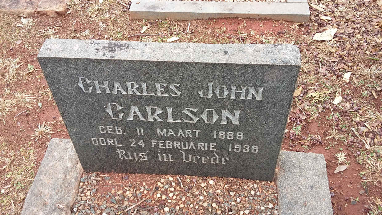 CARLSON Charles John 1888-1938