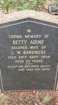 BARENDSE Betty Adine -1938